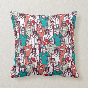 Doctor & Surgeon Pattern Cushion