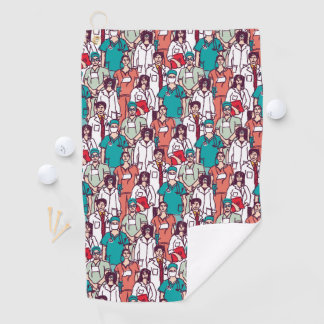 Doctor & Surgeon Pattern Golf Towel