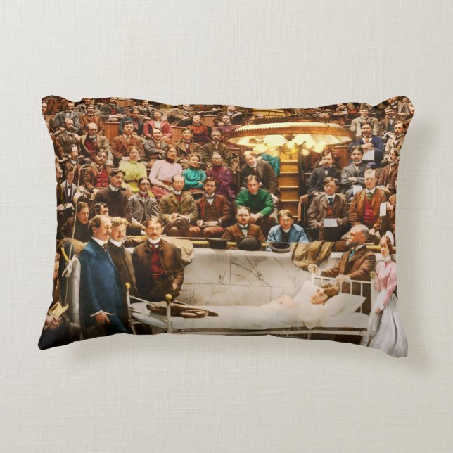 Doctor - Surgeon - Practice makes perfect 1900 Decorative Cushion (Back)