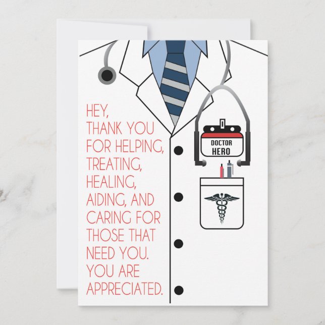 Doctor Thank You Card (Front)