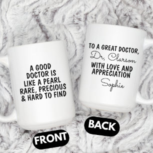 Doctor Thank you Gift, Custom Doctor  Coffee Mug