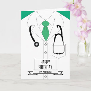 Doctor Uniform Happy Birthday Card