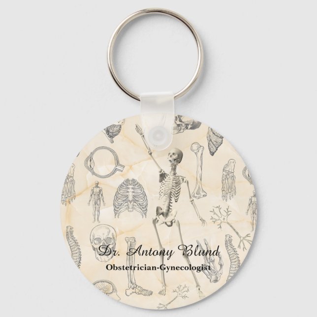 Doctor Vintage Human Anatomy Key Ring (Front)