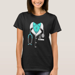 Doctor White Lab Coat Halloween Costume Mens Women T-Shirt