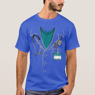 Doctor White Lab Coat Halloween Costume T-Shirt