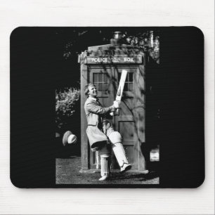 Doctor Who Peter Davison Cricket Tardis 1981 Tank Mouse Mat