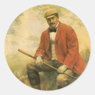 Doctor William Laidlaw Purves Portrait by Collier Classic Round Sticker