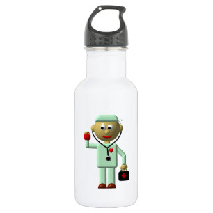 Doctor with Apple and Medical Bag 532 Ml Water Bottle