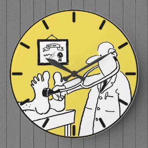 Doctor with Stethoscope Large Clock