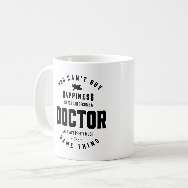 Doctor Work Job Title Gift Coffee Mug (Front Left)