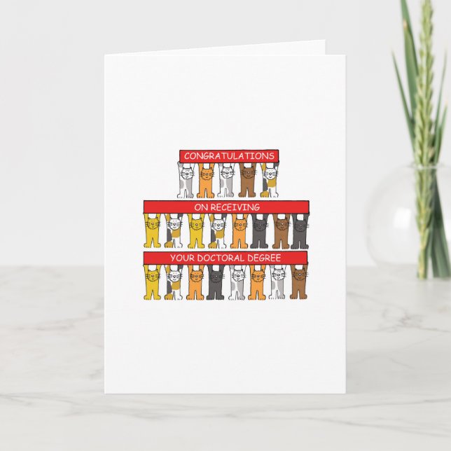 Doctoral Degree Congratulations Card (Front)