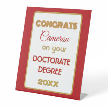 Doctorate Degree Congrats! Personalised