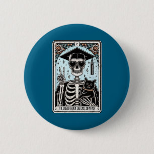 Doctorate Dissertation Phd Grad Tarot Design 6 Cm Round Badge