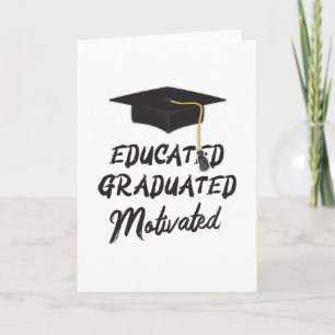 Doctorate Graduated Degree Doctor Hat Promotion Card