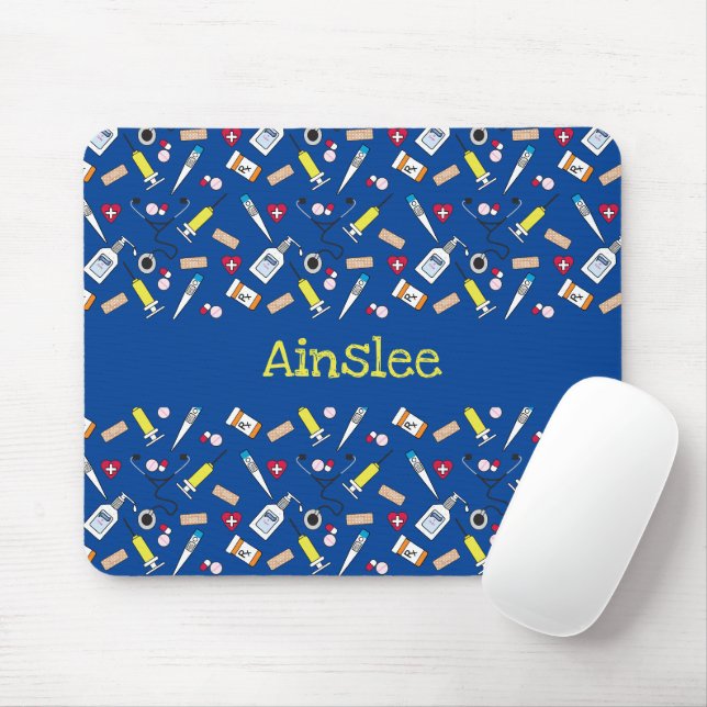 Doctor's and Nurse's Supplies Cute Mouse Mat (With Mouse)