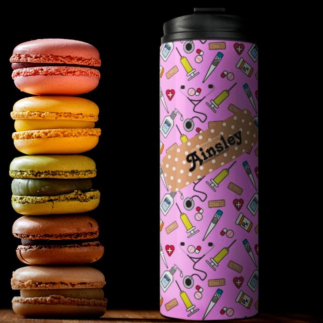 Doctor's and Nurse's Supplies Cute Personalised Thermal Tumbler (Creator Uploaded)