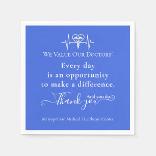 Doctors Appreciation Week Healthcare Symbol Bulk Napkin
