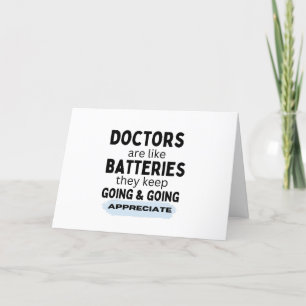 Doctors are like .... - thank you card