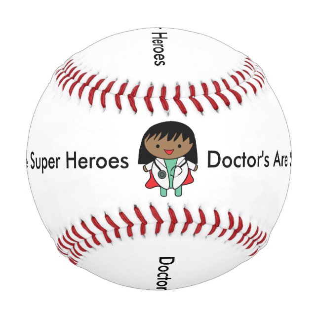 Doctors Are Super Heroes Female Black Personalise  Baseball (Front)