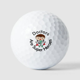 Doctors Are Super Heroes  Golf Balls