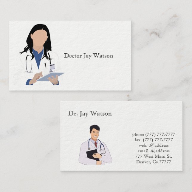 Doctors Business Card (Front/Back)