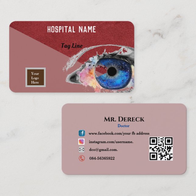 Doctor's   business card (Front/Back)