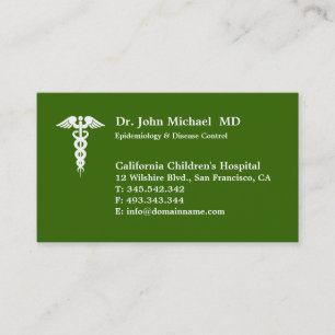 Doctor's Business Card  Design Template