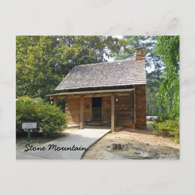 Doctor's Cabin Antebellum Plantation Stone Mount Postcard (Front)