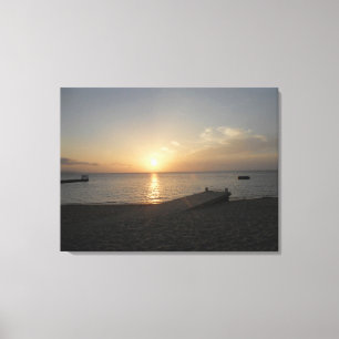 Doctor's Cave Beach, Jamaica Sunset April 2011 Canvas Print