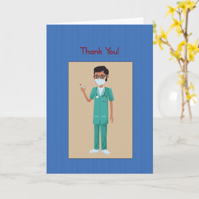 Doctors Day Card (Yellow Flower)