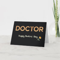 Doctors’ Day Marquee Light Bulb Letters, Orange Fl