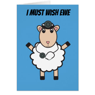 Doctors Day Sheep Wish Ewe Funny Pun Personalize