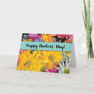 Doctors' Day Thanks Gerbera Daisies Thank You Card