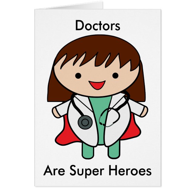 Doctors Day Woman Doctor Super Hero Personalise (Front)
