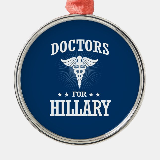 DOCTORS FOR HILLARY METAL TREE DECORATION (Front)
