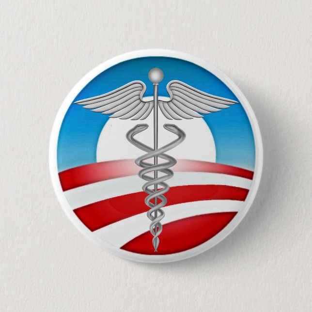 Doctors for OBAMA 6 Cm Round Badge (Front)