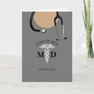 Doctors Graduation Medical Scrub Top Personalised Card