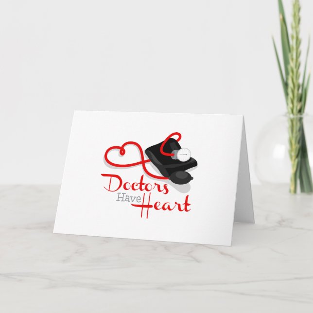 Doctors Have Heart Card (Front)