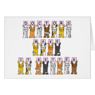 Doctors Make it Better Cartoon Cats