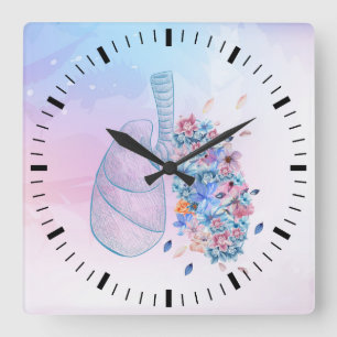 Doctors, medical clinic  square wall clock