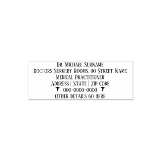 Doctors Medical Professionals DIY caduceus small Self-inking Stamp