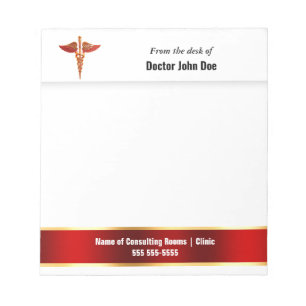 Doctors nurses prescription hospital   Personalize Notepad