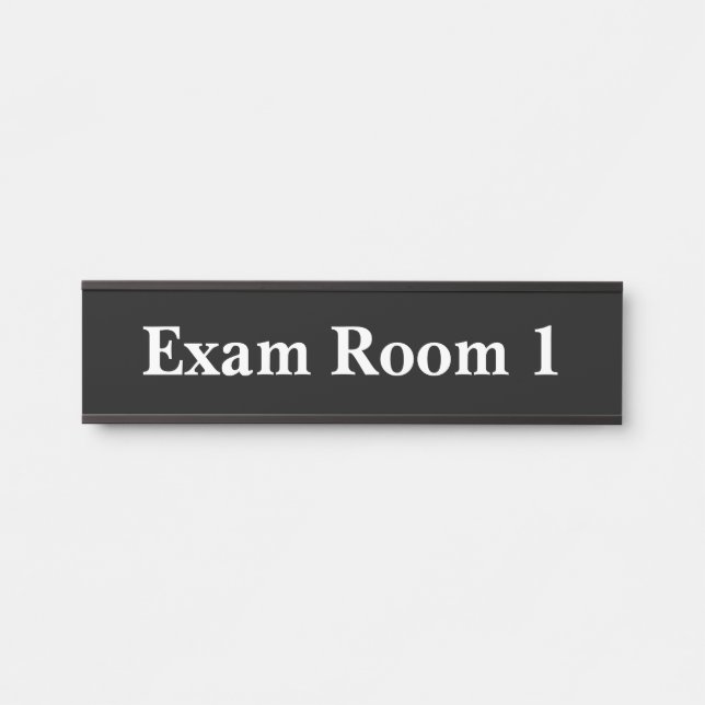 Doctor's Office Dentist Exam Room Door Sign (Front)