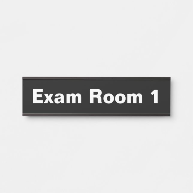 Doctor's Office Exam Room Office Door Sign (Front)