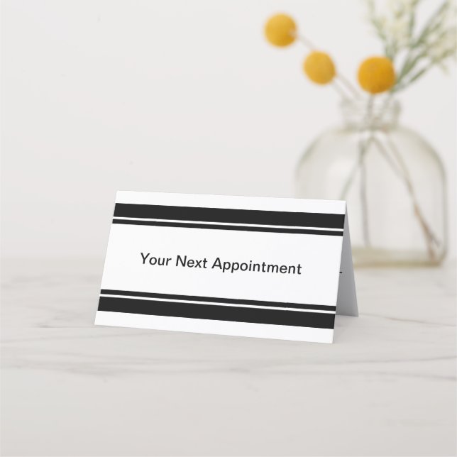 Doctor's Office White Appointment Reminder Card (Front)