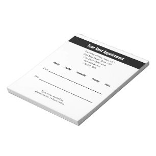 Doctor's Office Your Next Appointment Reminder Notepad