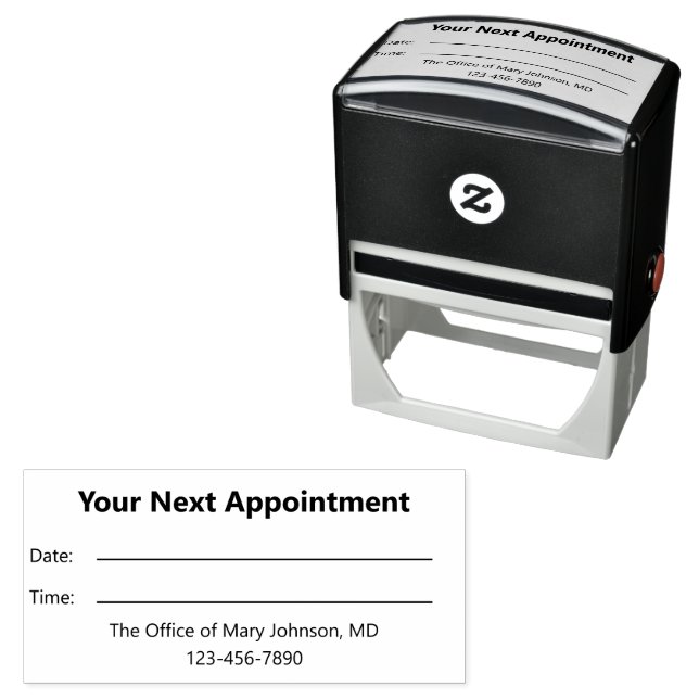 Doctor's Office Your Next Appointment Reminder Self-inking Stamp (In Situ)