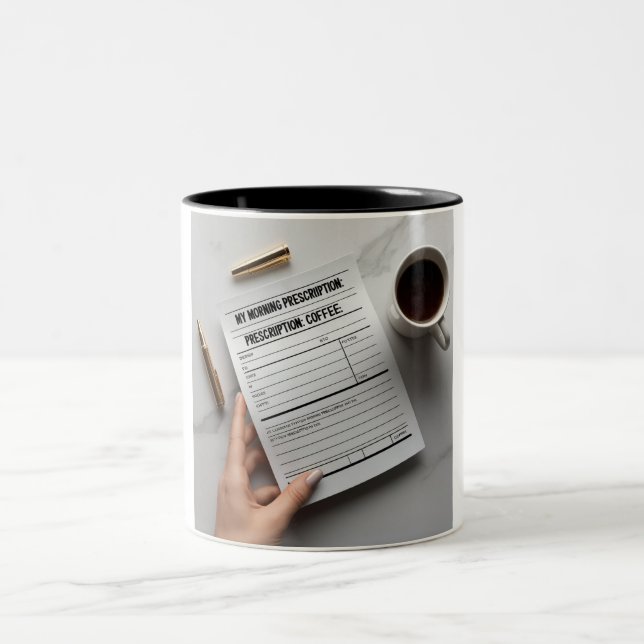 Doctor's Orders: Coffee Daily Two-Tone Coffee Mug (Center)