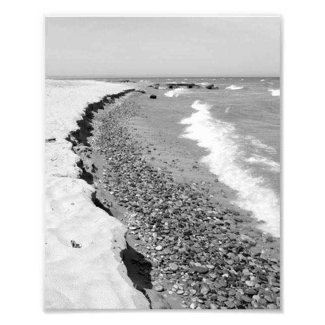Doctors Park Beach, Lake Michigan, Milwaukee, WI Photo Print (Front)