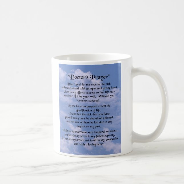 Doctors Prayer Mug (Right)